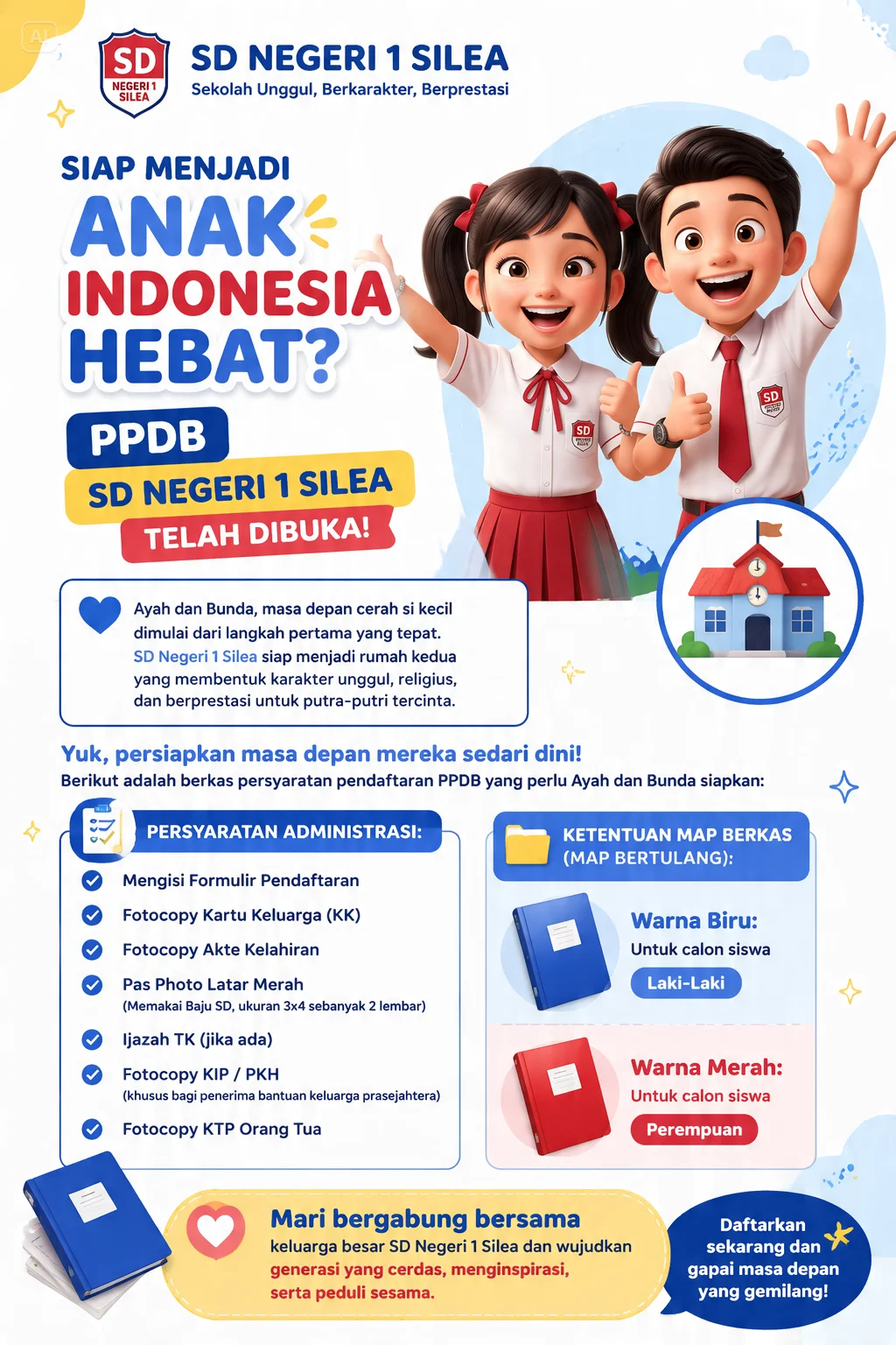 Poster PPDB SDN 1 Silea TA 2026/2027